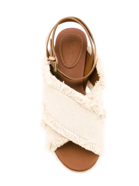 chloe canvas sandals