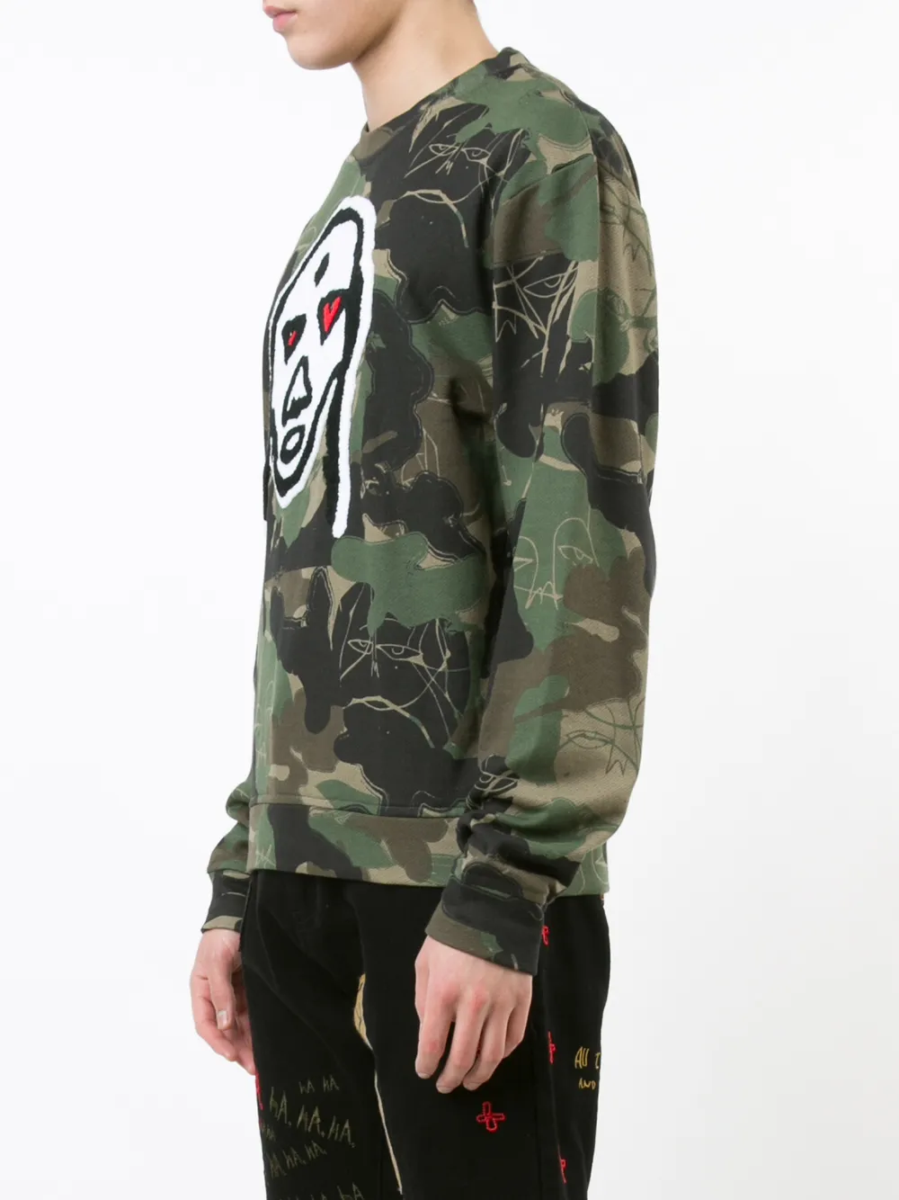 Camouflage Print Sweatshirt 