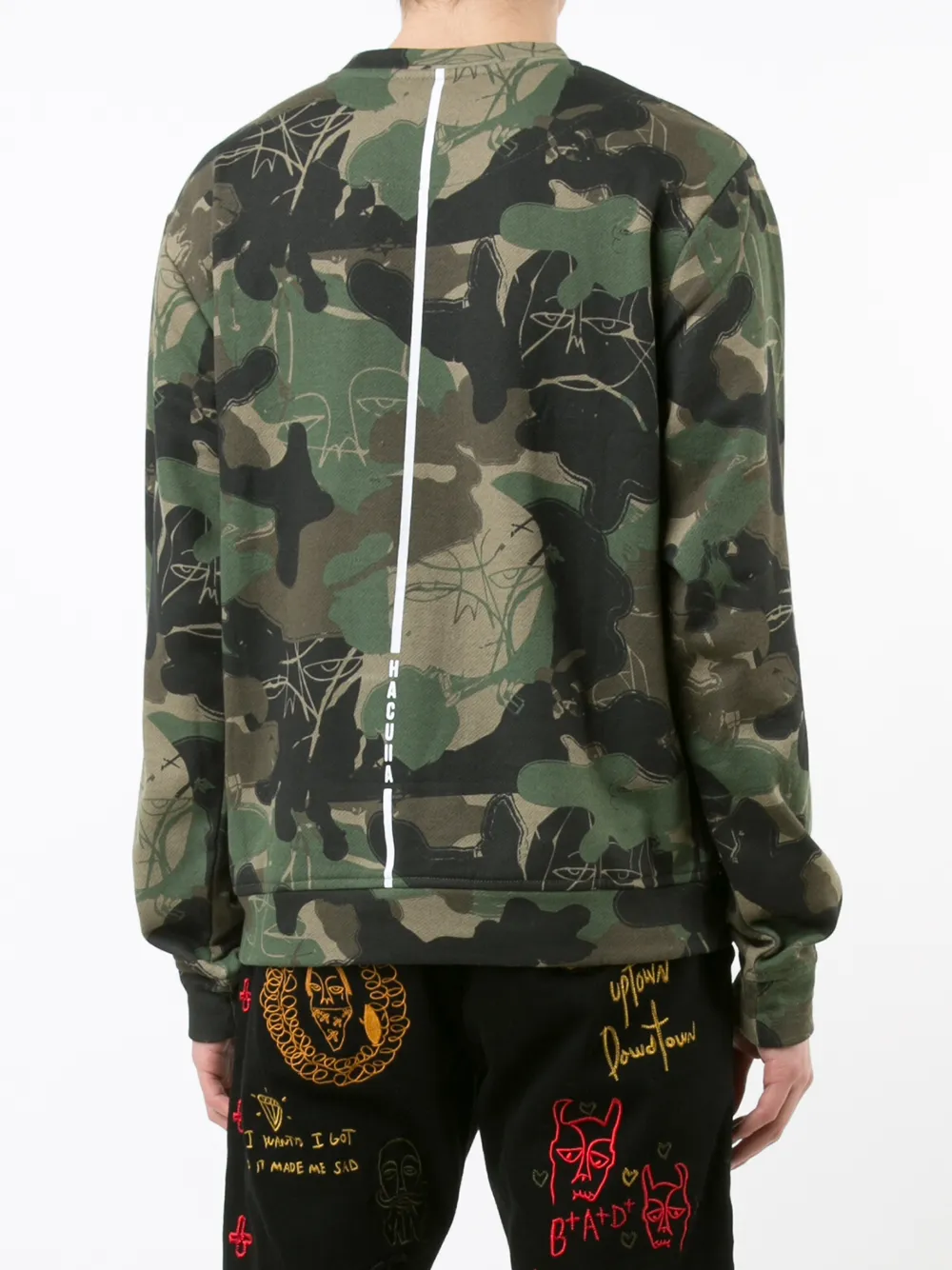 Camouflage Print Sweatshirt 