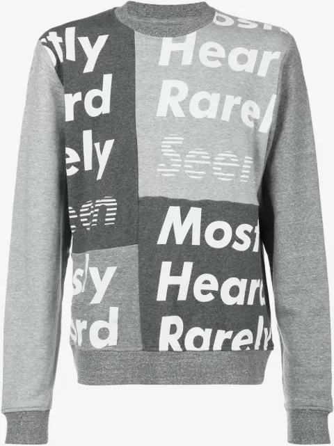 Mostly Heard Rarely Seen logo print sweatshirt 