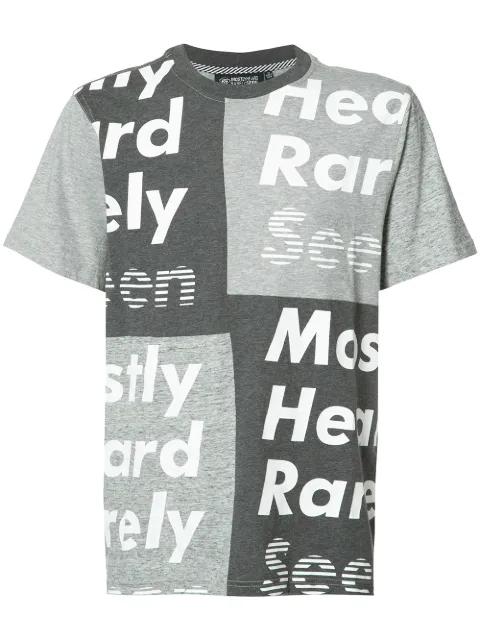 Mostly Heard Rarely Seen 패치워크 티셔츠