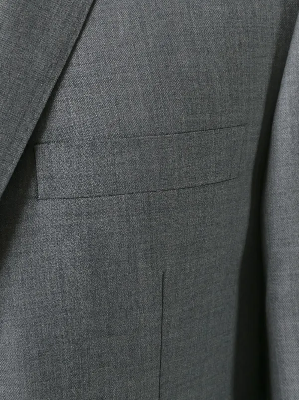 Thom Browne single-breasted Wool Suit | Grey | FARFETCH
