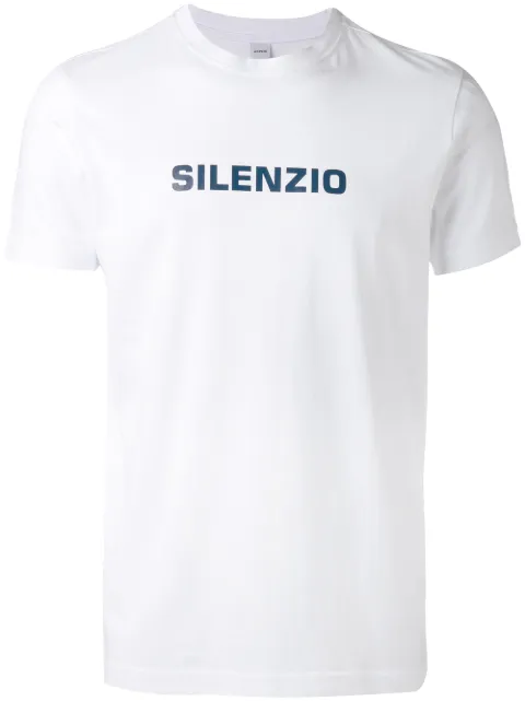 ASPESI 'Silenzio' print T-shirt