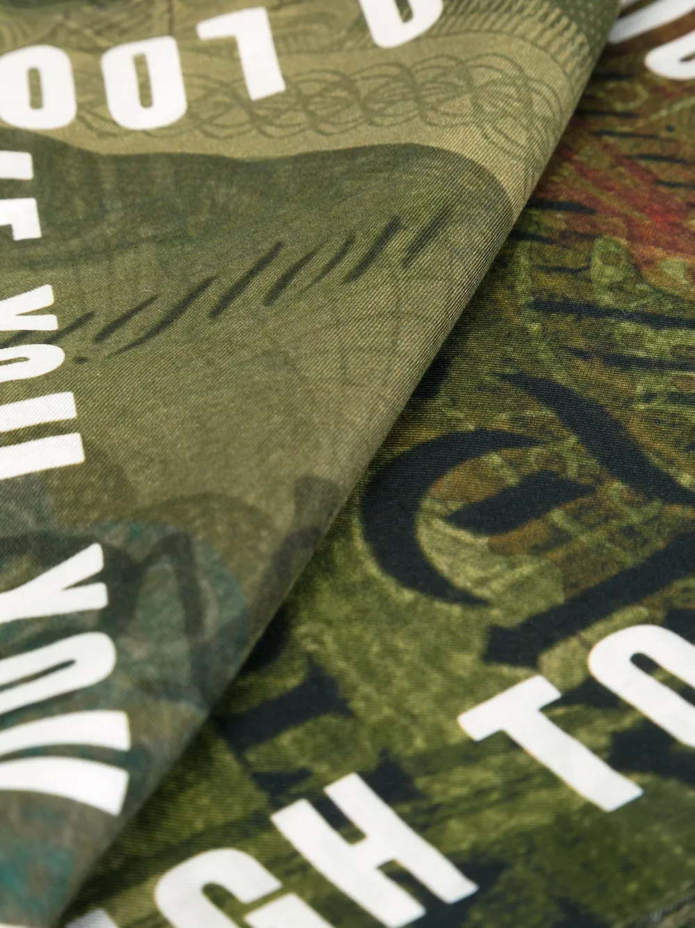  Givenchy Schal Mit Dollar Print   Grün 