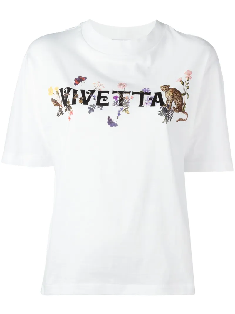 футболка с принтом логотипа Vivetta