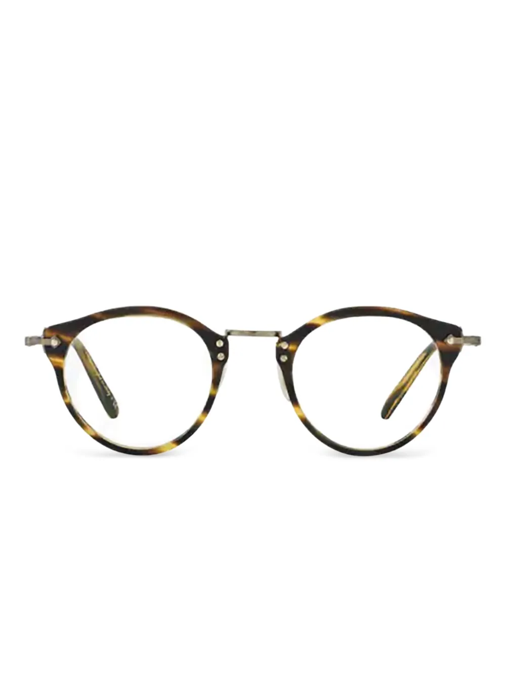 Oliver Peoples プリント 眼鏡フレーム - ブラウン Oliver Peoples プリント 眼鏡フレーム - ブラウン