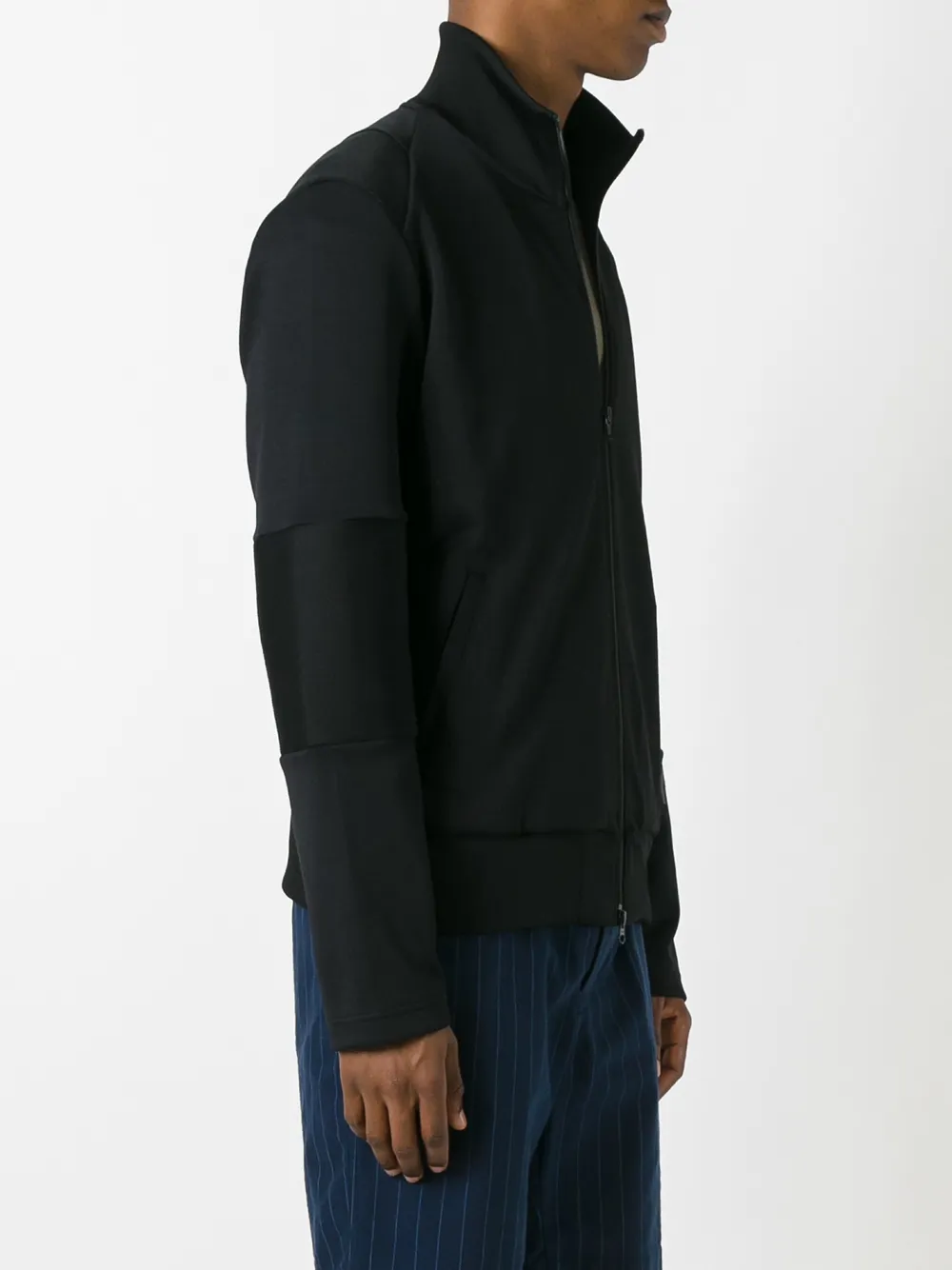  Y 3 Sweatshirtjacke Mit Logo Print   Schwarz 