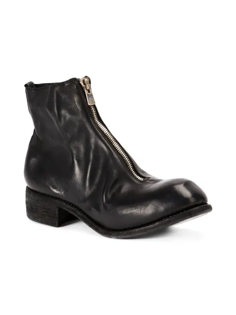 ankle boots zipper front