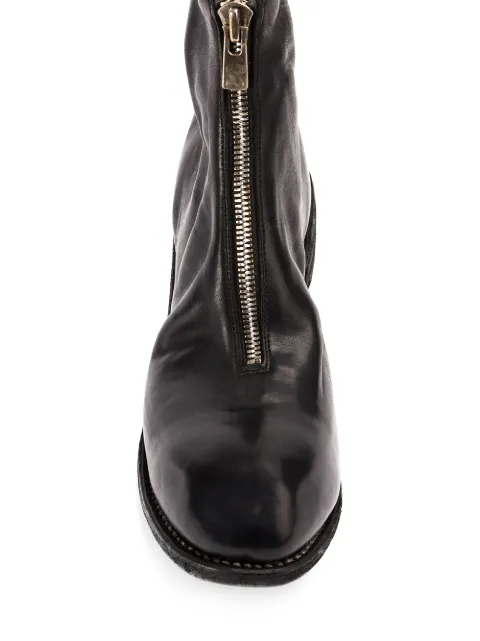 ankle boots zipper front