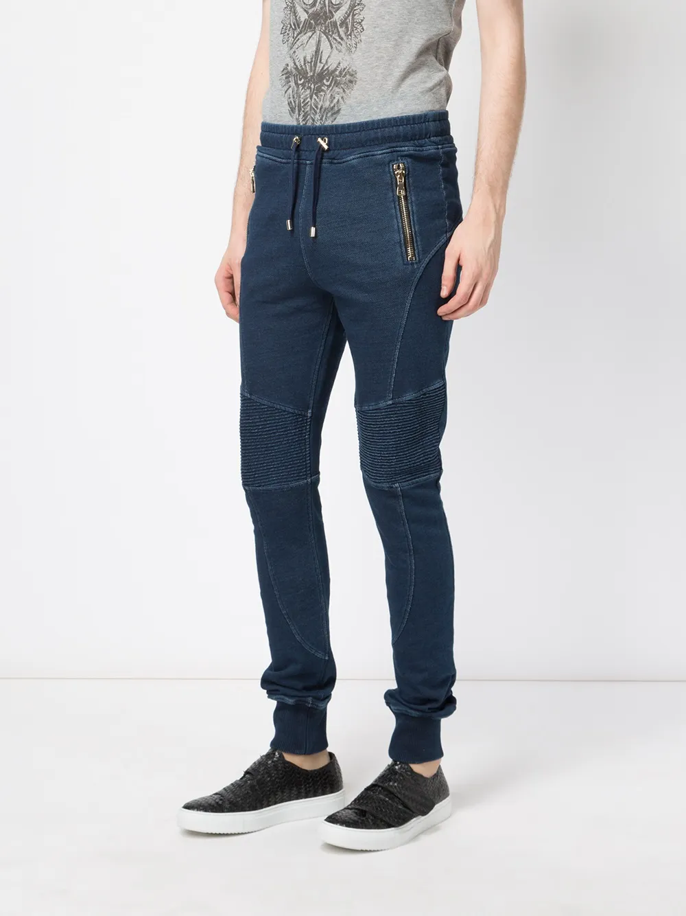 Balmain Biker sweatpants Blauw