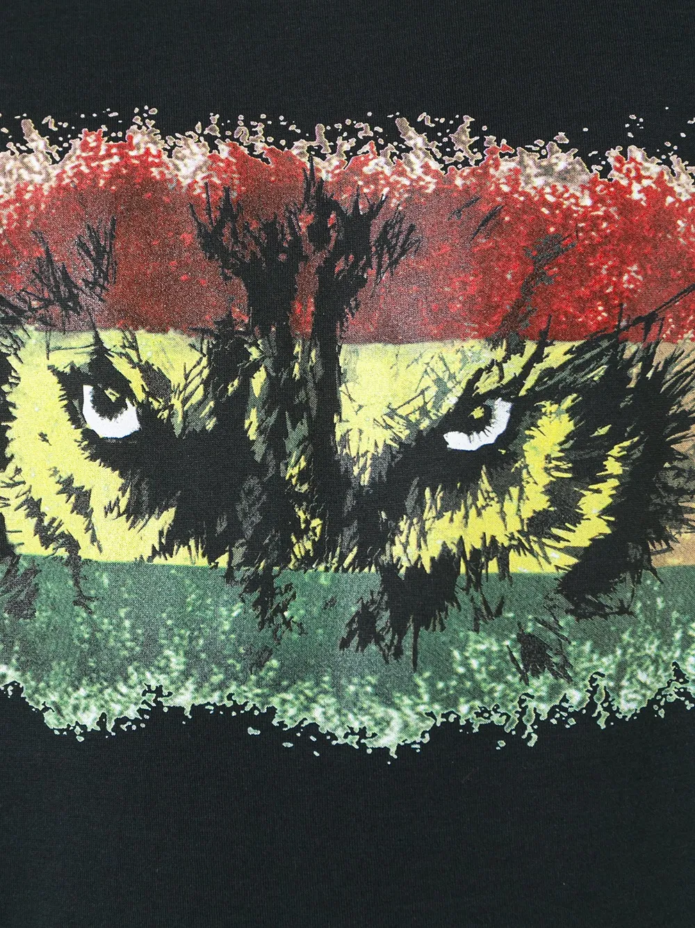 Balmain T-shirt met tie-dye print Zwart