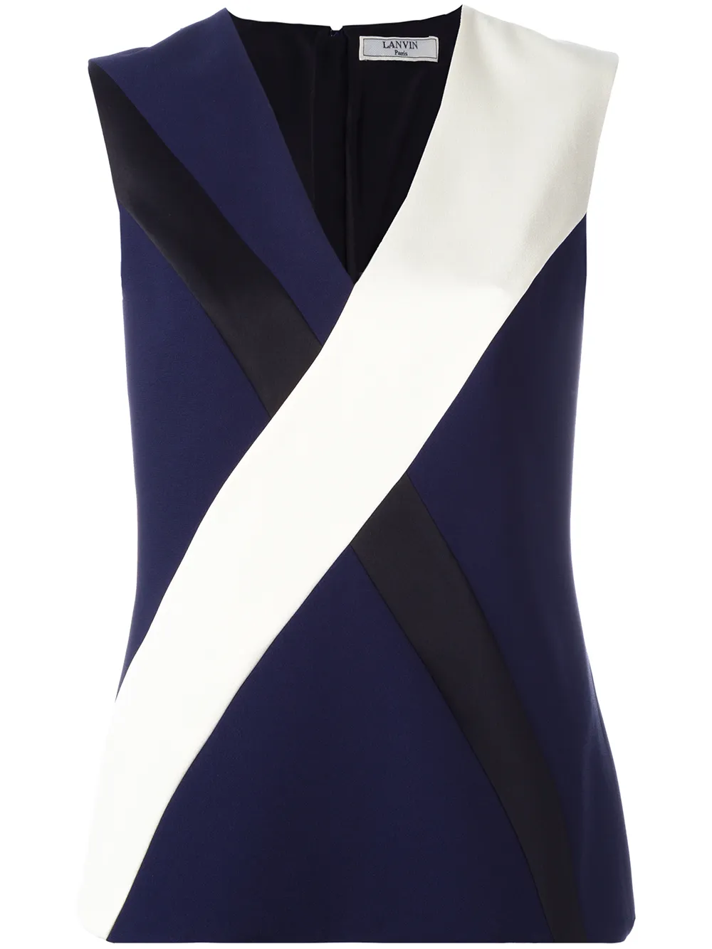 Lanvin panelled top - Blu