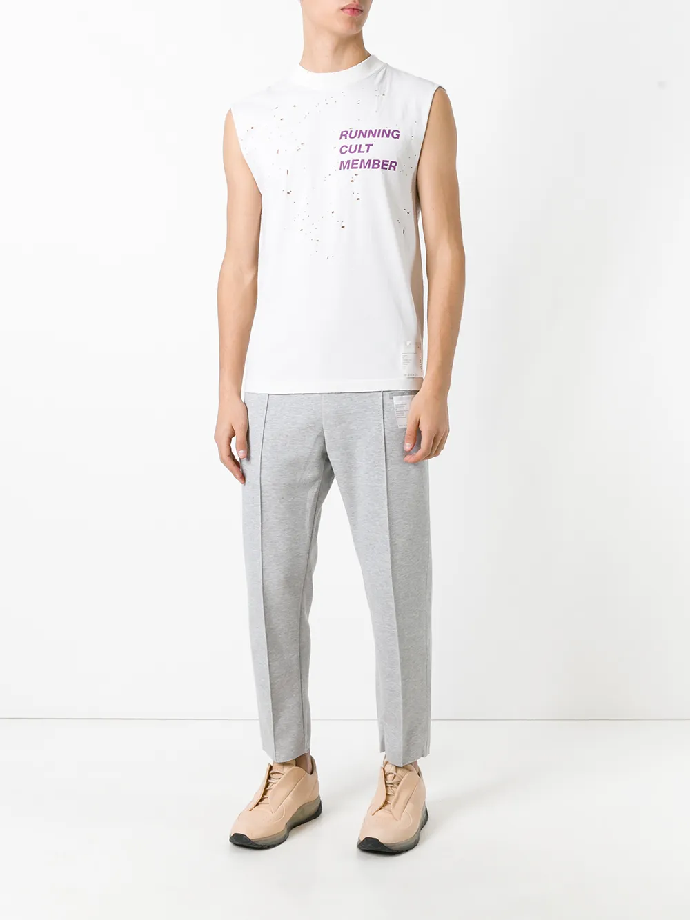 satisfy cult moth eaten坦克背心 - farfetch