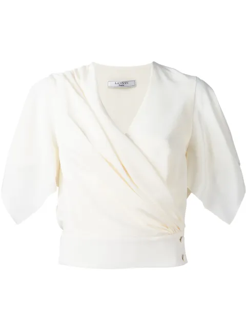 Lanvin wrap blouse