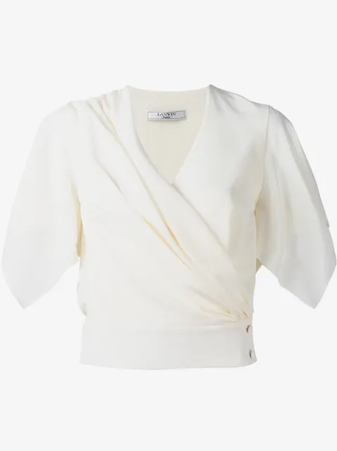 Lanvin wrap blouse