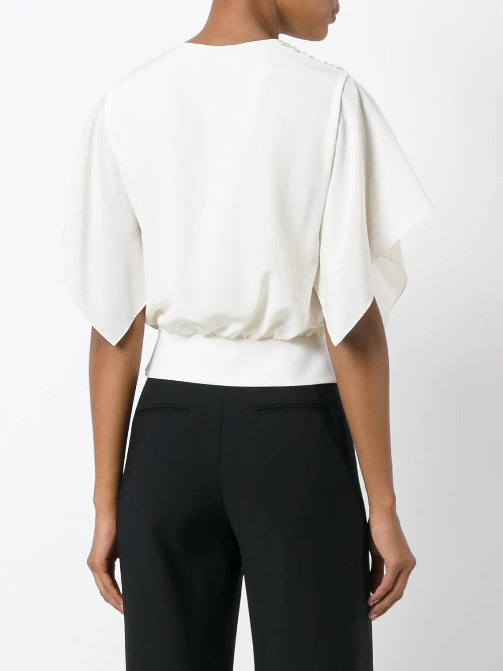 Lanvin wrap blouse Wit