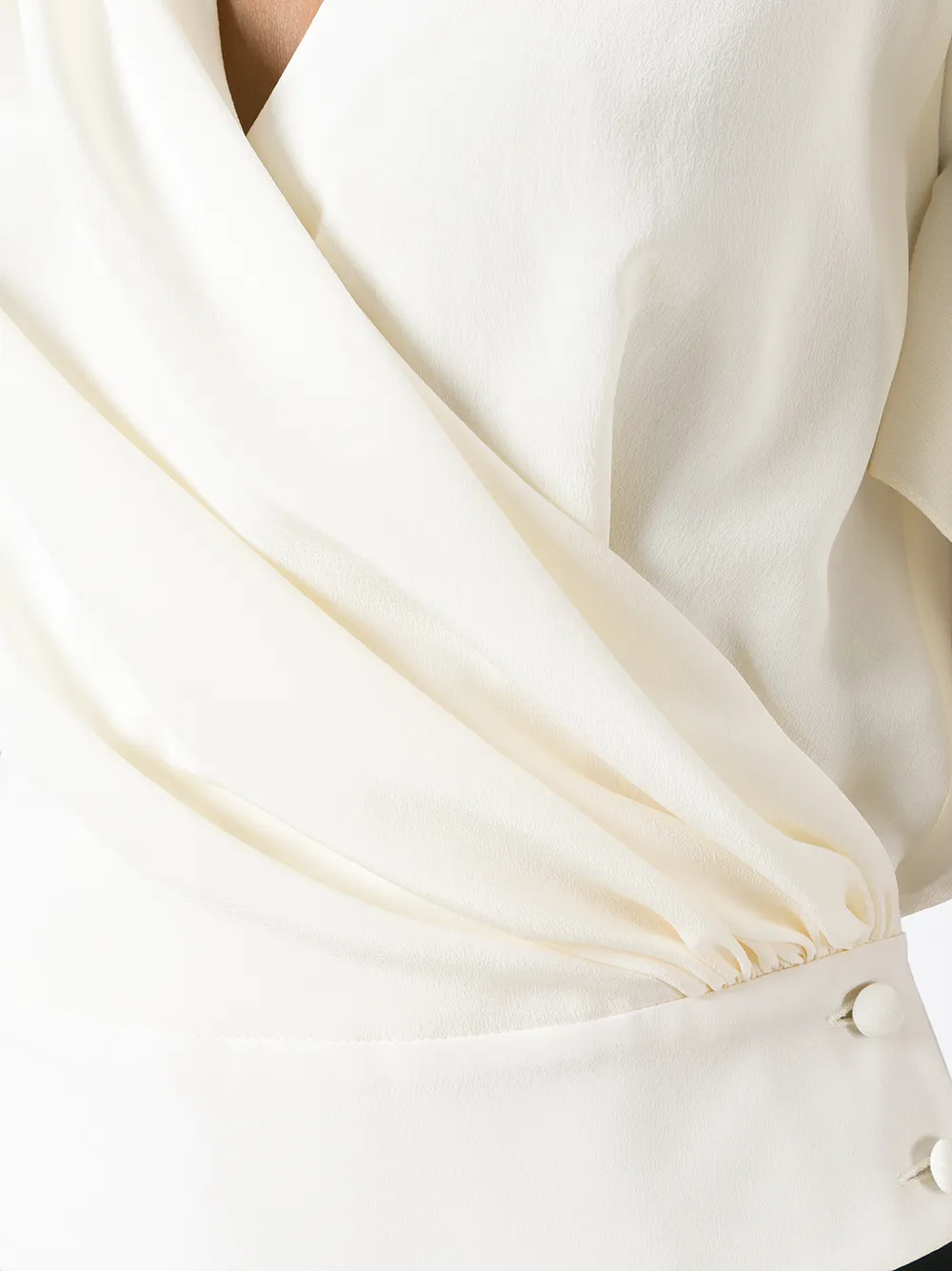 Lanvin wrap blouse Wit