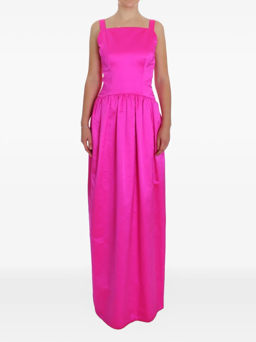 Dolce & Gabbana Abito midi con ruches sul fondo - Rosa