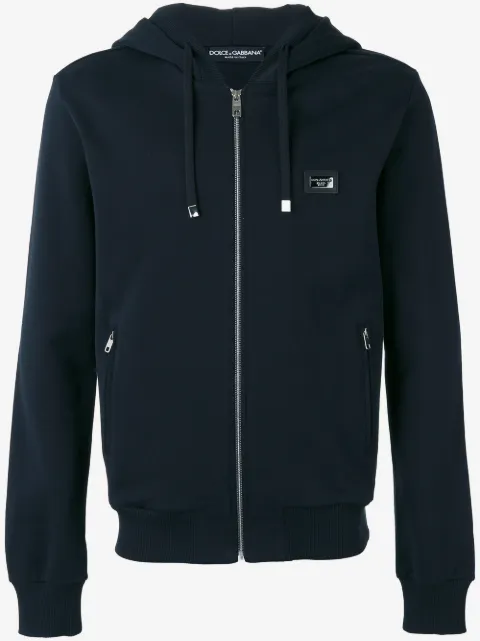 Dolce & Gabbana zip-up cotton hoodie