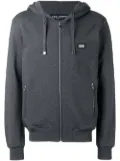 Dolce & Gabbana zip-up cotton hoodie - Grey