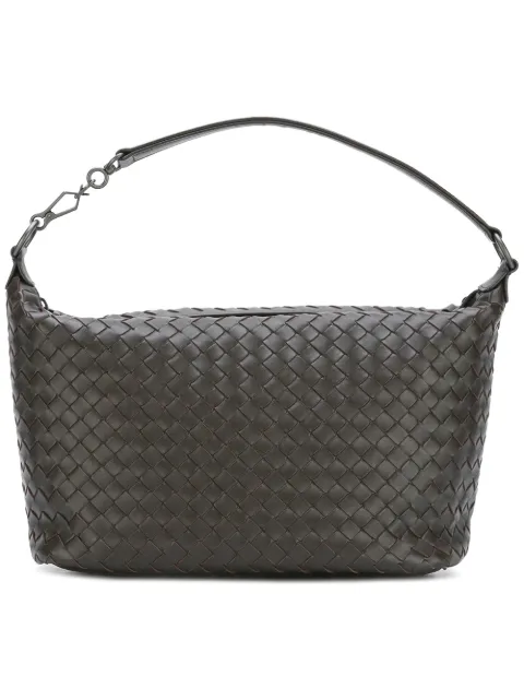 Bottega Veneta Espresso Intrecciato Na Small Shoulder Bag Bottega Veneta Espresso Intrecciato