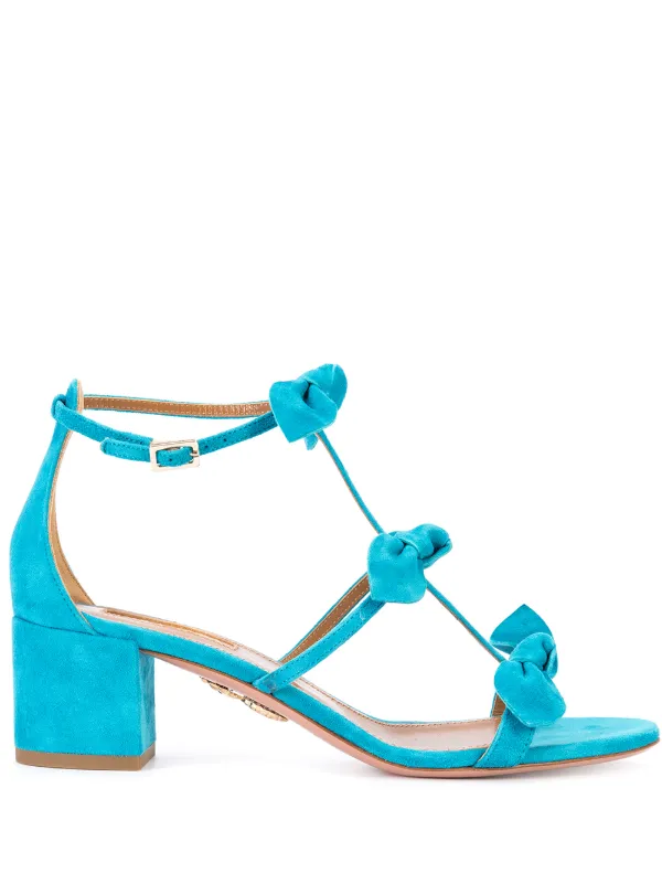 aquazzura blue sandals