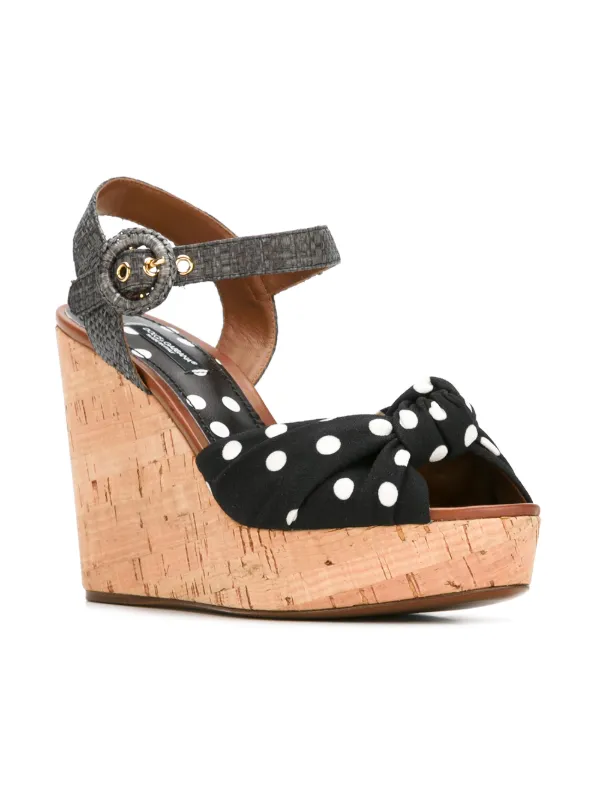 Sandales À Pois Farfetch Dolceamp; Compensées Gabbana LUMGqzSVp
