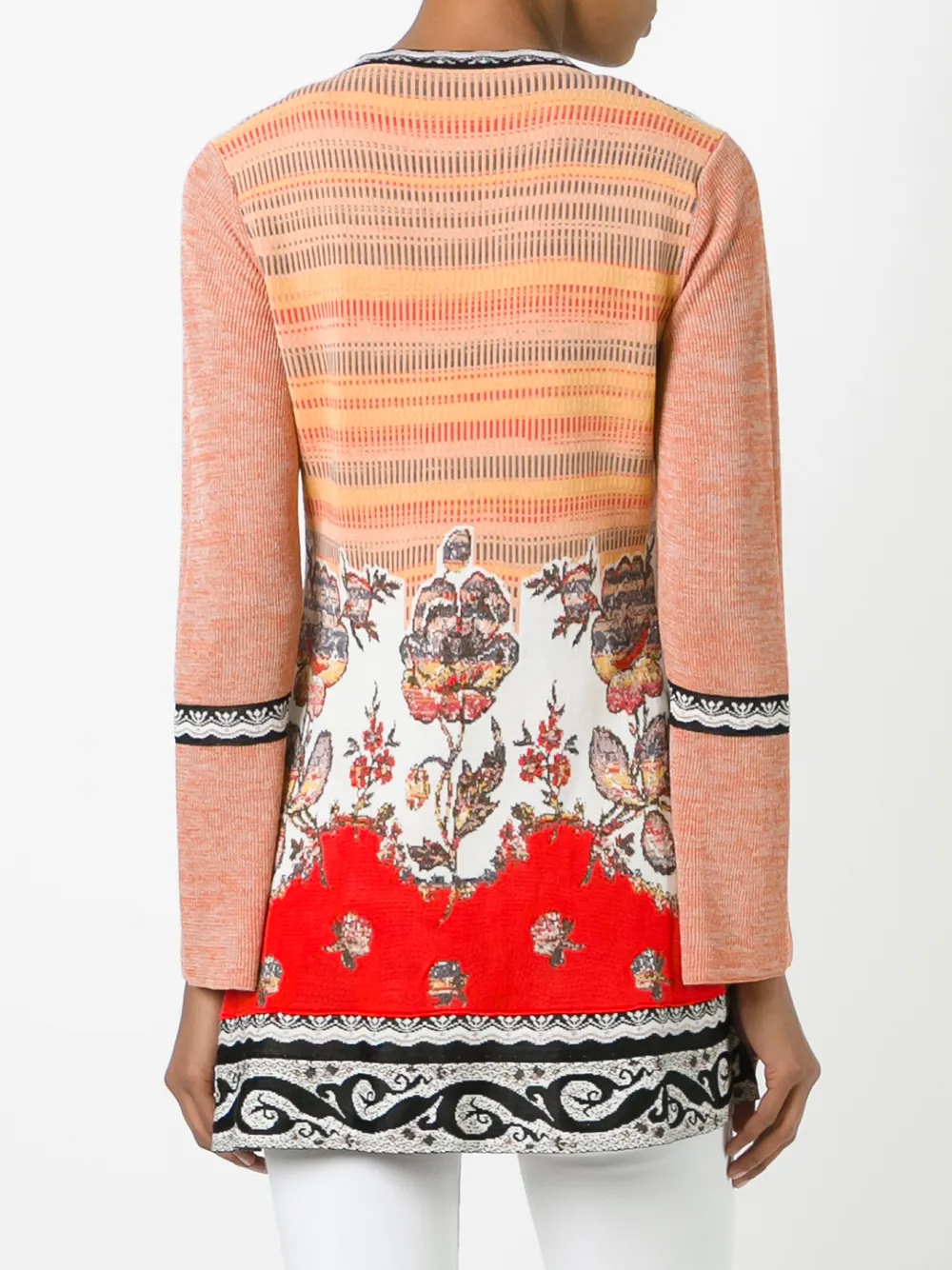 Etro Slit Front Knitted Blouse In Multi