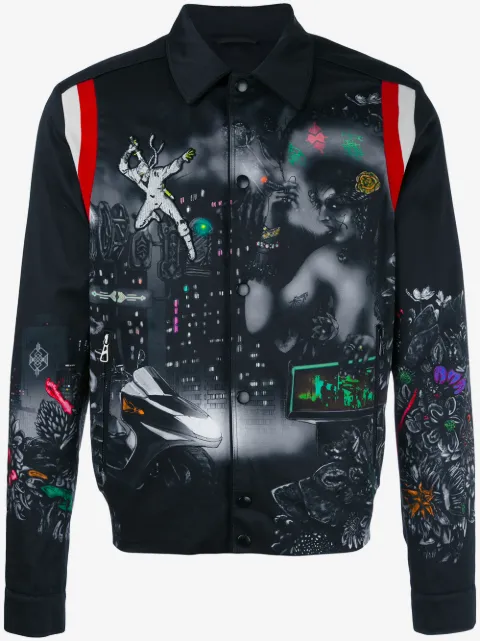 Lanvin printed bomber jacket