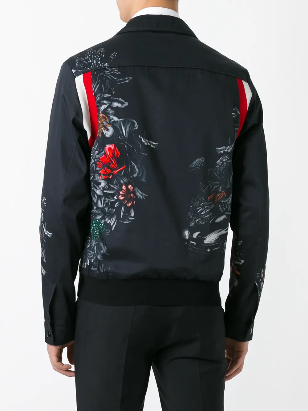 Lanvin cropped bomberjack Zwart