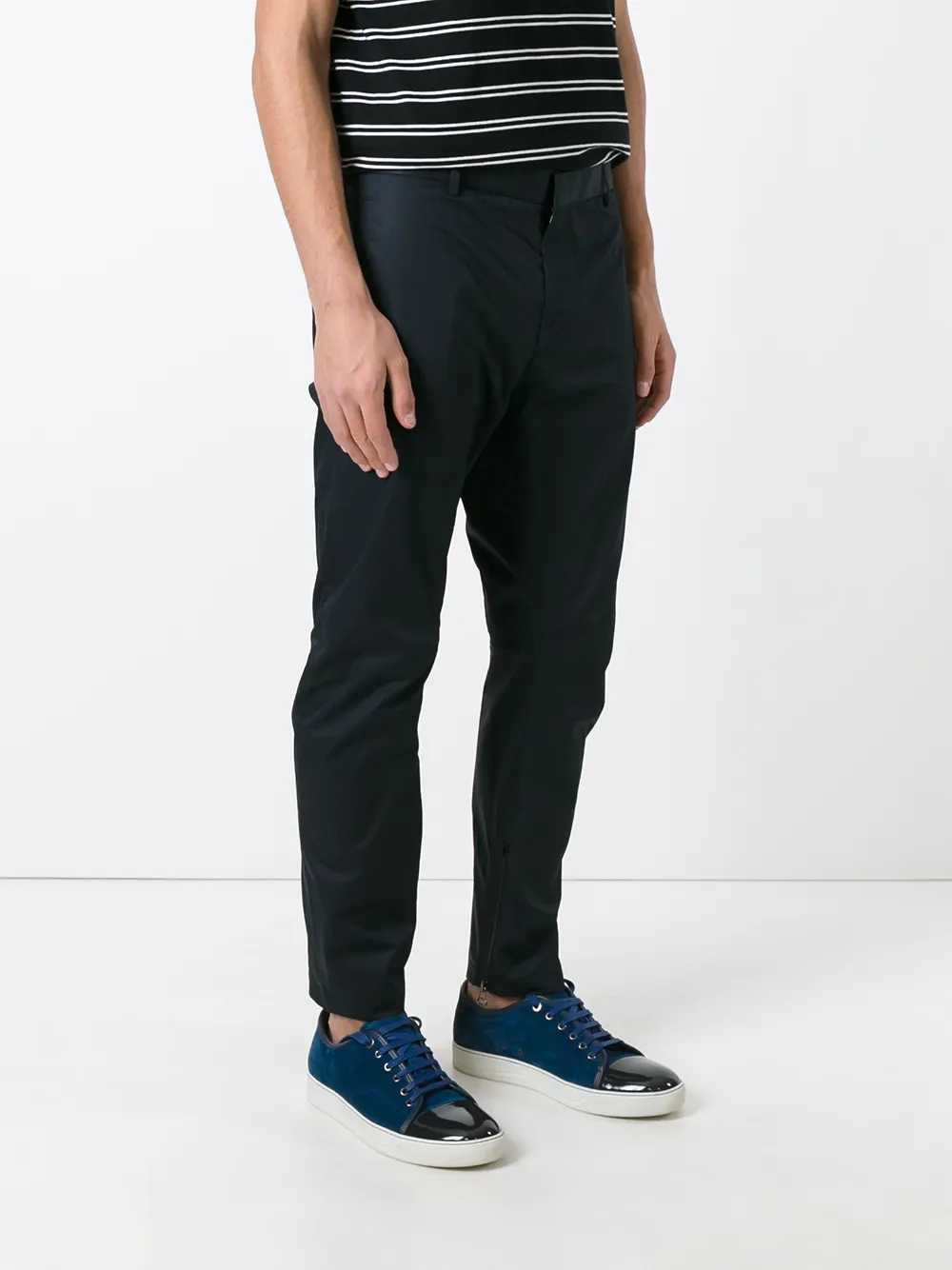  Lanvin Schmal Zulaufende Hose   Blau 