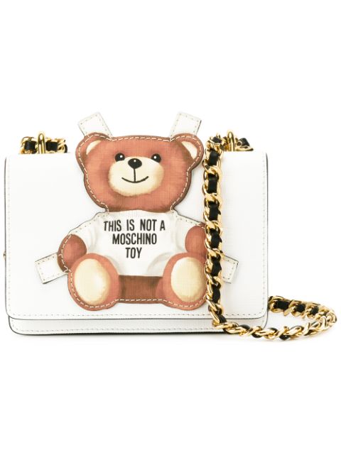 MOSCHINO TOY BEAR PAPER CUT OUT CROSSBODY BAG