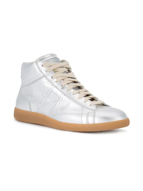 silver margiela sneakers