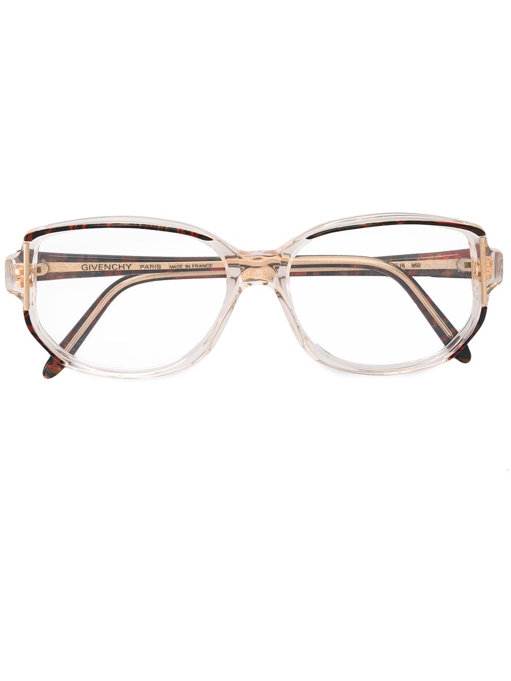 Pre-owned Givenchy 1970s Transparent Design Glasses