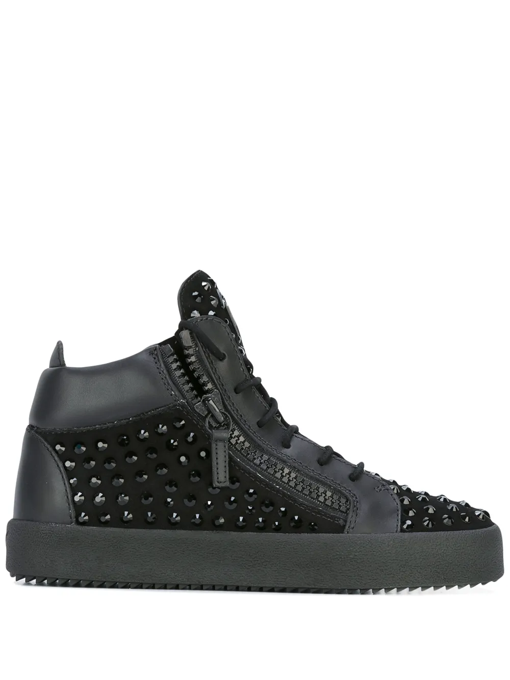 Giuseppe Zanotti 'Kriss' High-Top-Sneakers - Schwarz