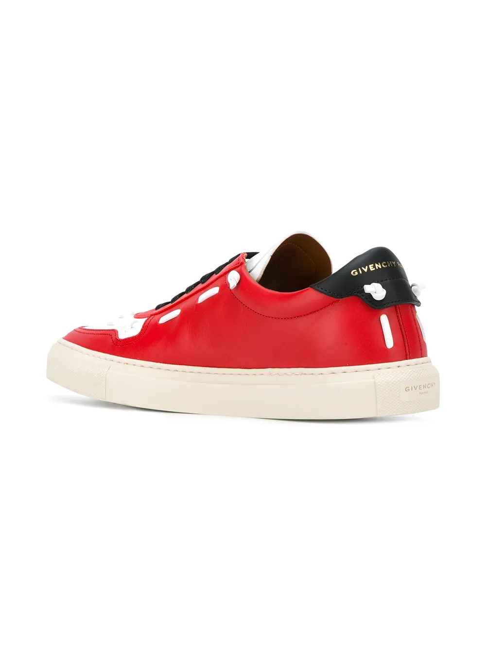 Givenchy paneled low top sneakers Rood
