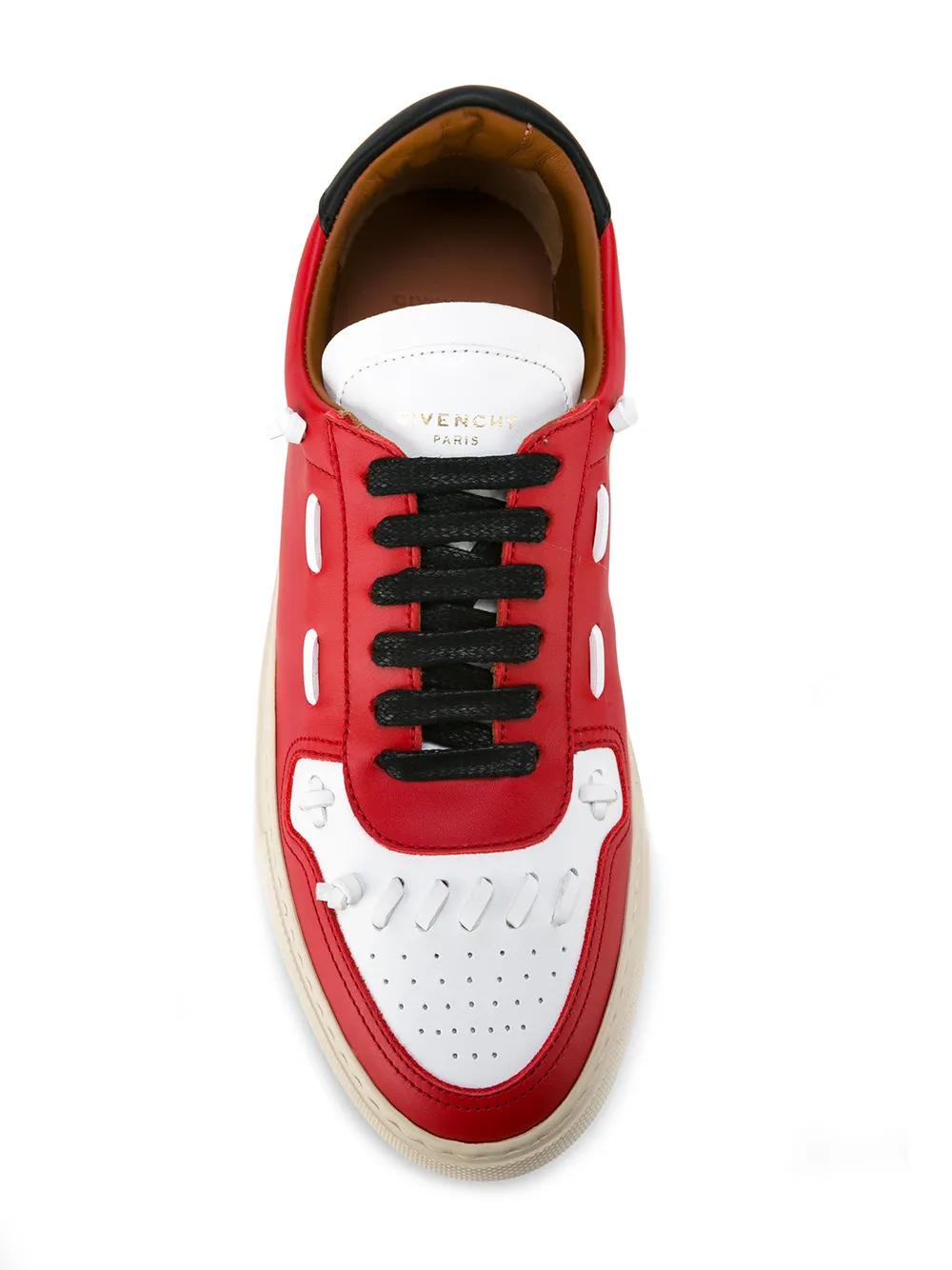 Givenchy paneled low top sneakers Rood