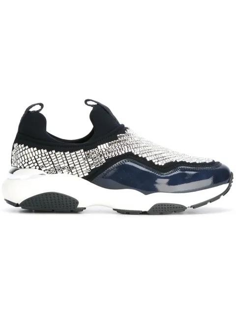 hoka one one bondi 6 blue yellow shoes