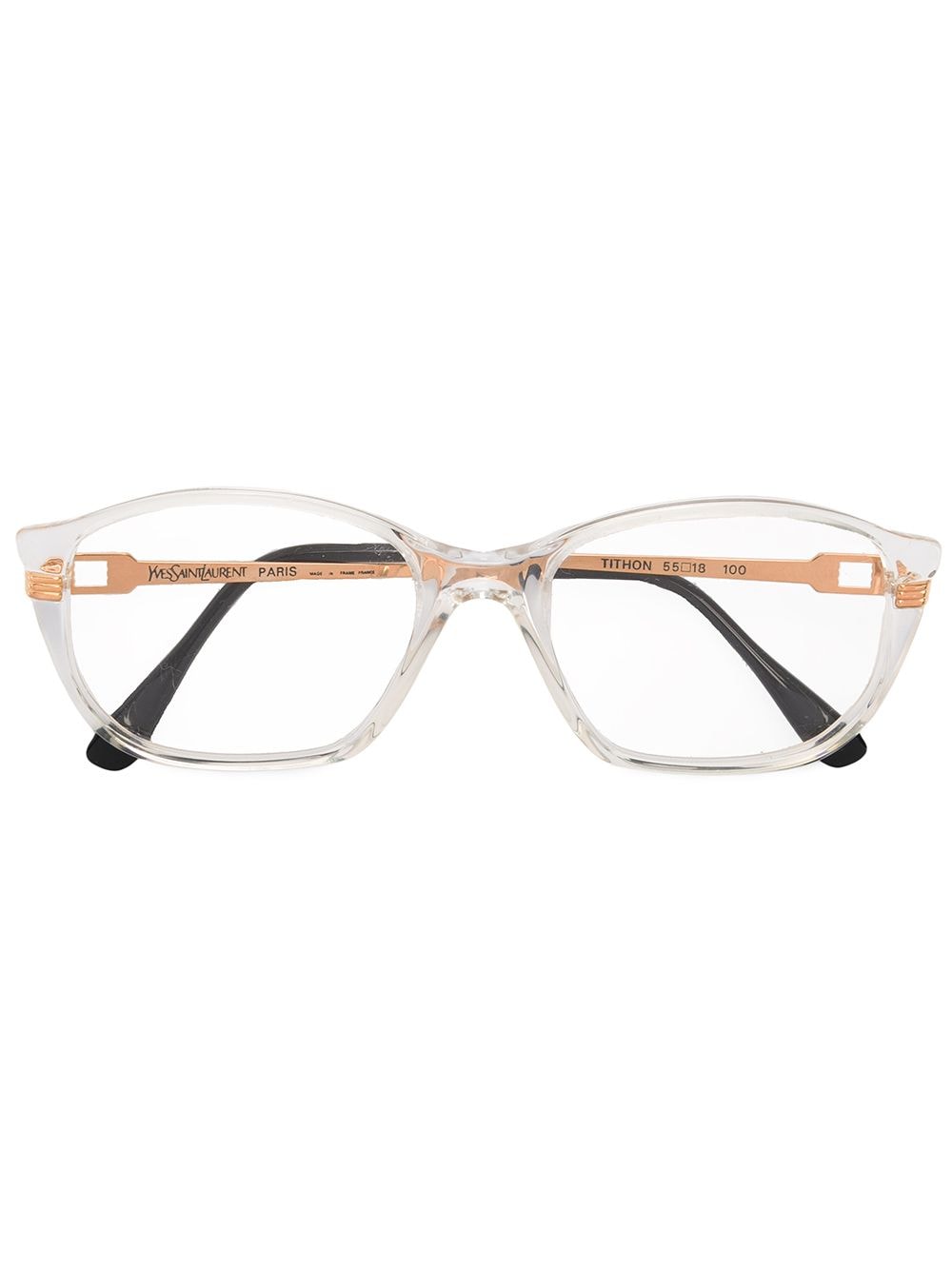 Pre-owned Saint Laurent Transparent Optical Glasses