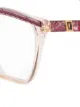 Yves Saint Laurent Pre-Owned نظارة عين قط بطبعة