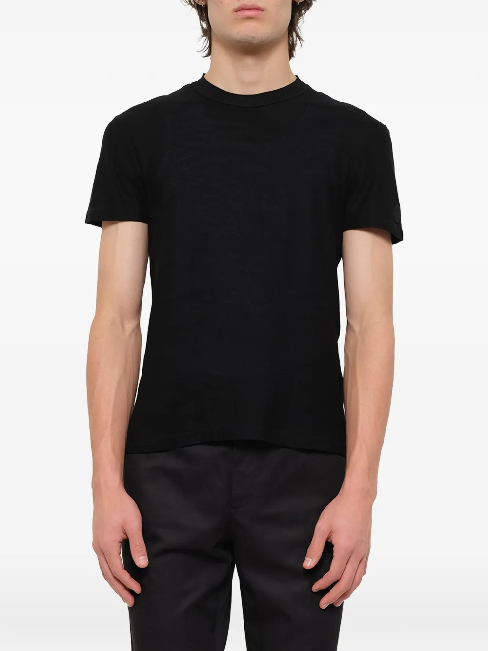 Alexander McQueen T-Shirt mit Stickerei - Schwarz