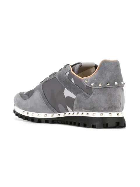 valentino camo trainers womens