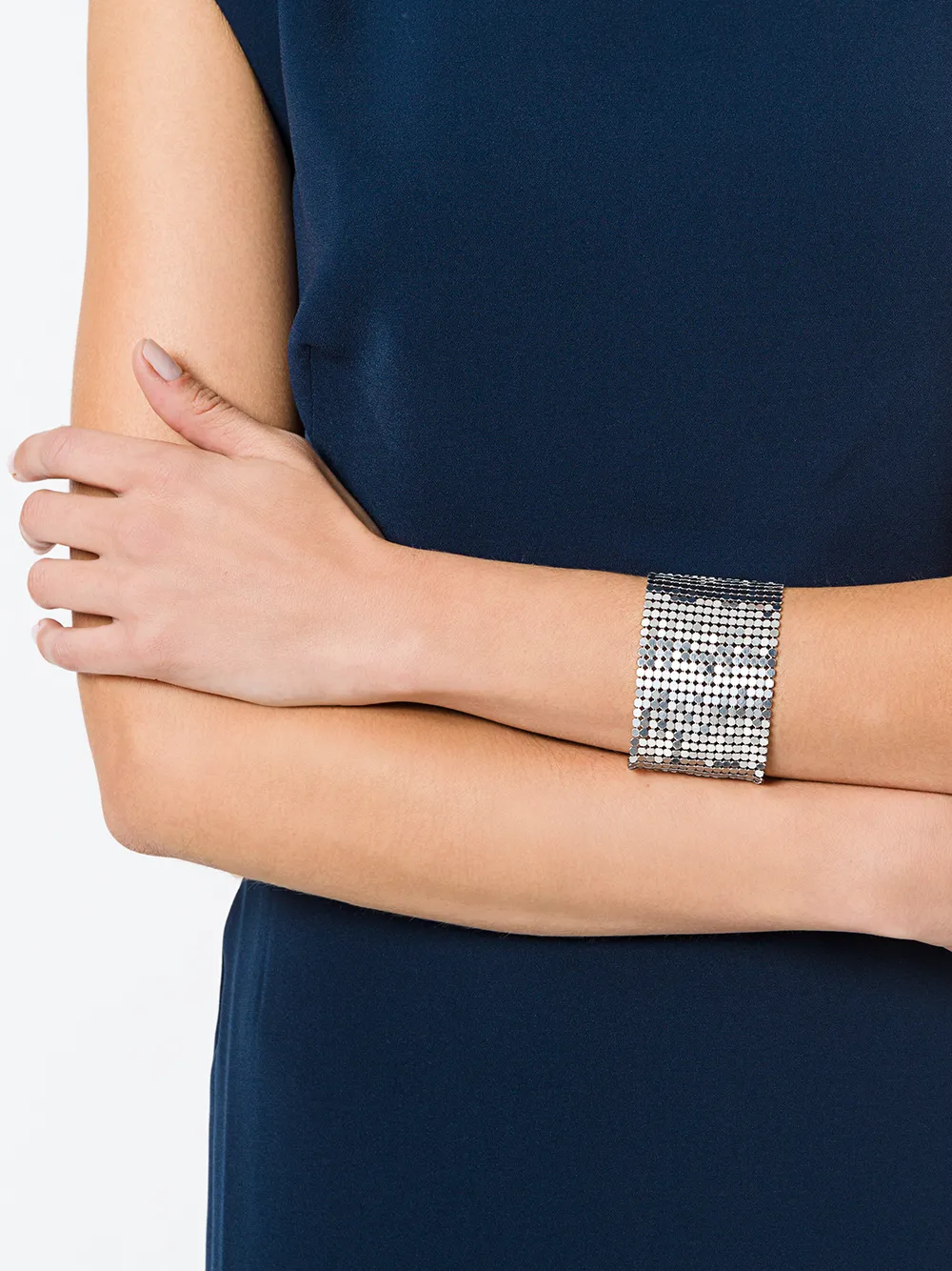Rabanne mesh bracelet - Metallic