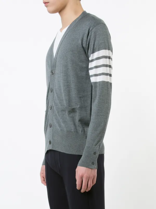 Grey and clearance white striped cardigan