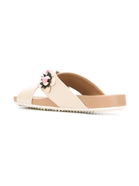 fendi studded slides
