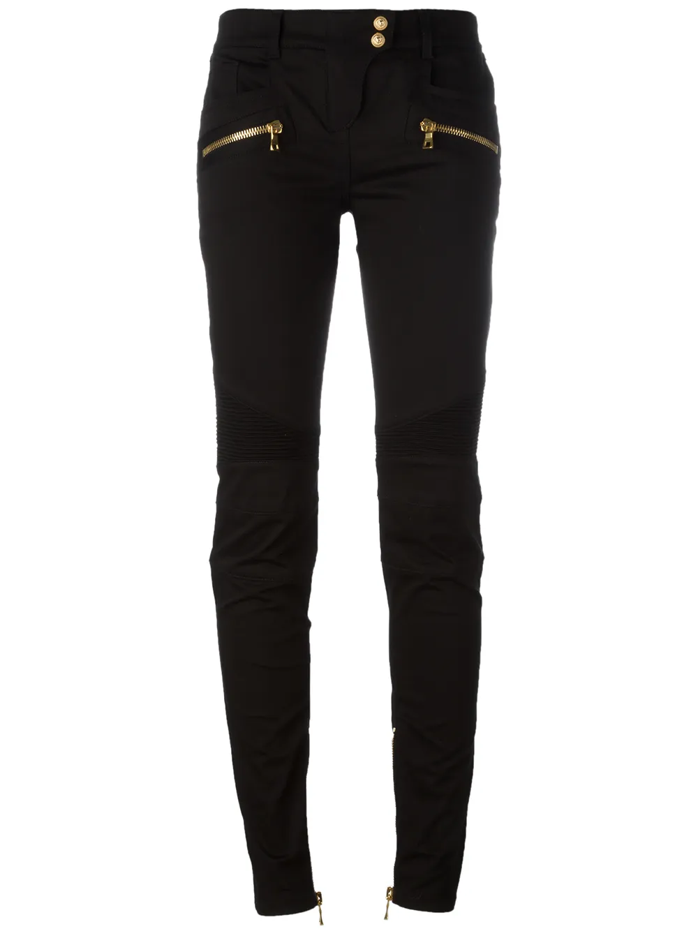 Balmain skinny biker trousers | Black | Image 1