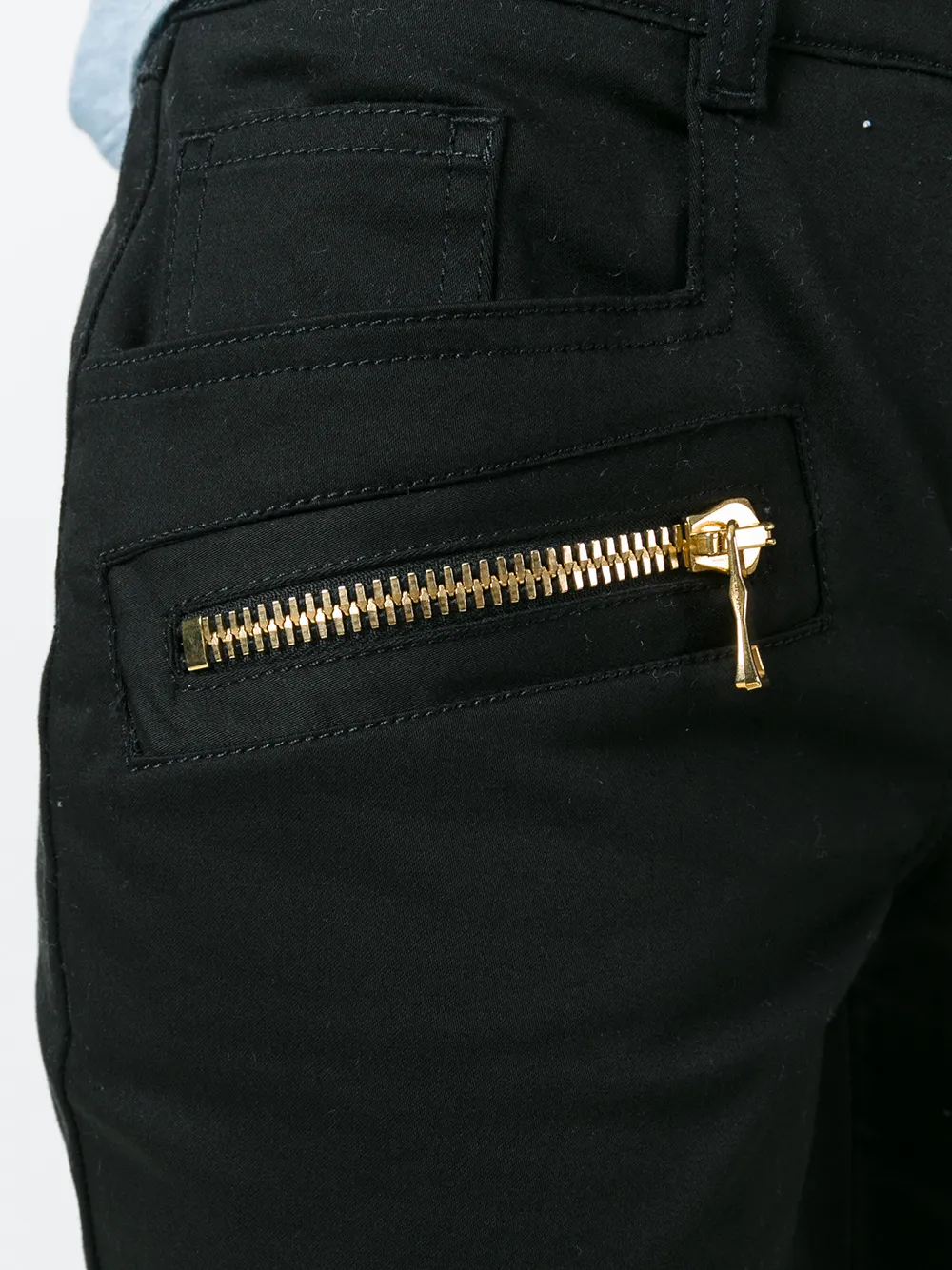 Balmain skinny biker trousers Zwart