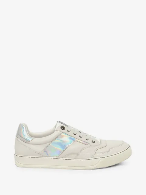 Lanvin iridescent panel sneakers