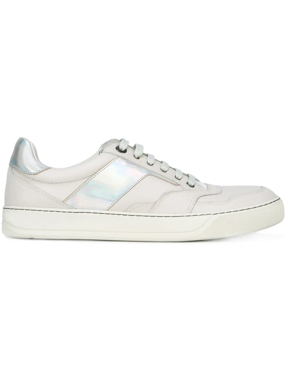 Lanvin iridescent panel sneakers - Grigio
