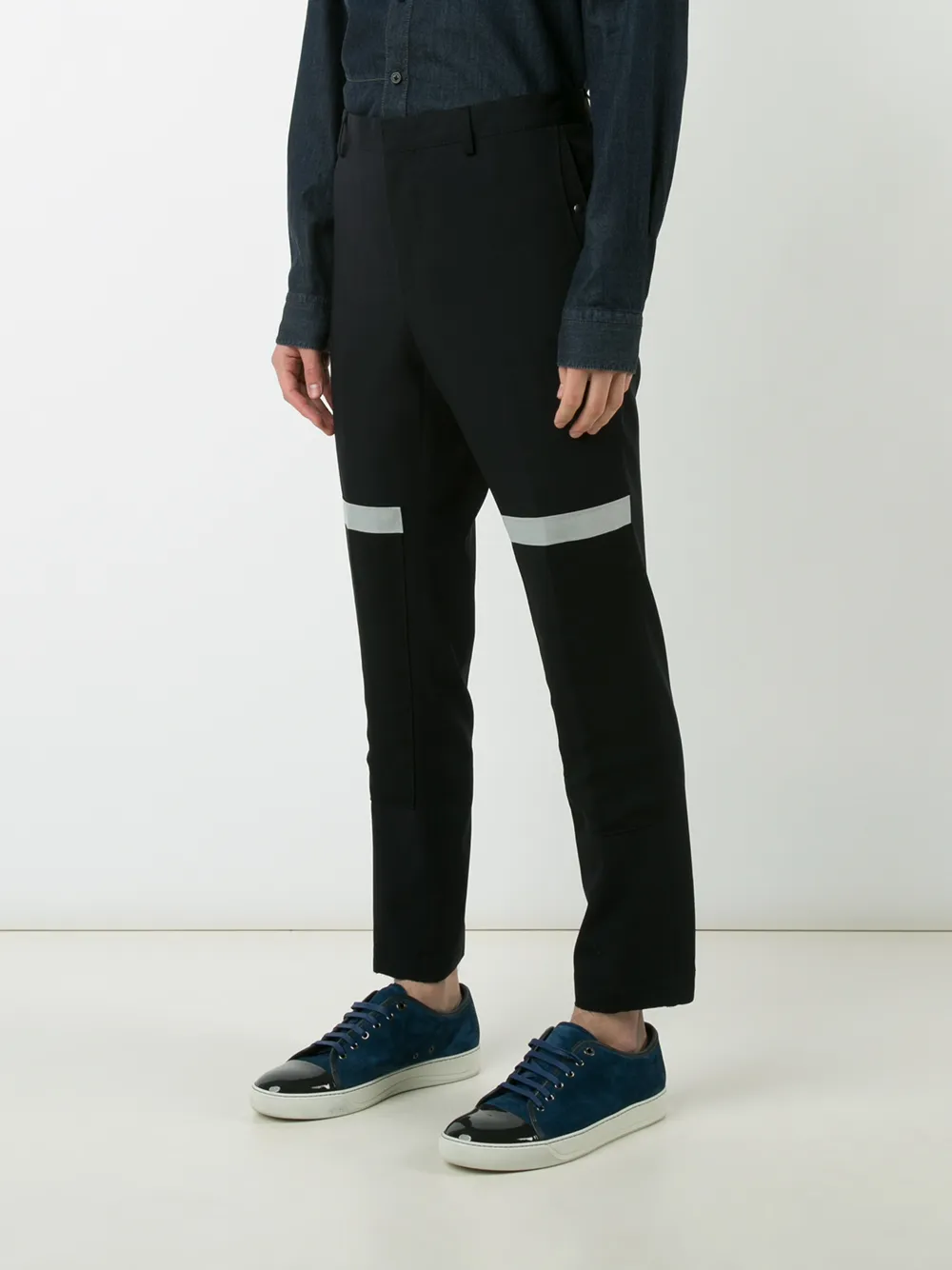  Lanvin Hose Mit Patches   Blau 